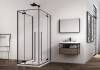 Душевой уголок Abber Eins AG06099B 90x195x90, профиль Черный фото 2