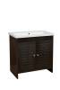 Тумба с раковиной Stella Polar Монтоне 80 SP-00000161 венге, раковина Сомо 80