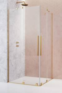 Душевая дверь Radaway Furo KDD Gold 10105120-09-01R Золотой, Прозрачное 120.2x200 (2/2)