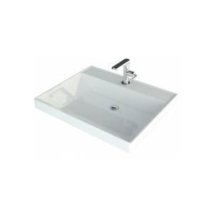 Раковина Maretti Sofia SF13SM58-844 над стиральной машиной, белая, 59.9x59.9