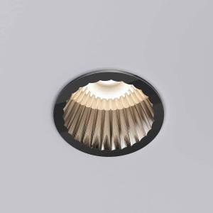 Встраиваемый точечный светодиодный светильник Elektrostandard Arco 15274/LED 12W 3000K черный жемчуг IP44