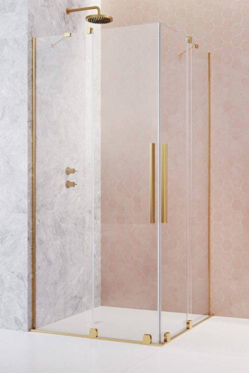 Душевая дверь Radaway Furo KDD Gold 10105120-09-01R Золотой, Прозрачное 120.2x200 (2/2)