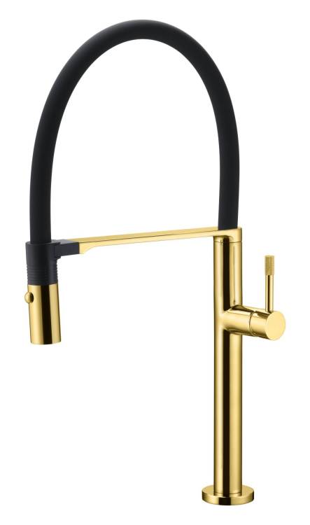 Смеситель для кухни Boheme Uno 114-G gold