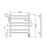 Полотенцесушитель электрический Comfysan Noumi 013691 EC-6 60/50 хром фото 3