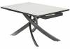 Стол Woodville Estebio 593890 kl-99 итальянская керамика белый мрамор матовый/серый металлик 160(240)x90x76