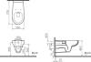 Унитаз подвесной VitrA Conforma 5810B003-6234 безободковый, для людей с ограниченными возможностями фото 8