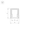 Профиль с рассеивателем Arlight SL-Mini-8-2000 Anod+Opal 036832 фото 2