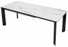 Стол Woodville Cremona 518857 matte statuario белый мрамор матовый/черный 140(200)x85x76 фото 3