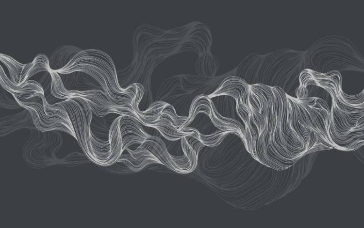 3D Фотообои Artegrafico «Узорчатые линии в серых тонах» LST-019 песок