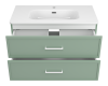 Тумба с раковиной Brevita Верде УТ000026839 зеленая, 90 см фото 3