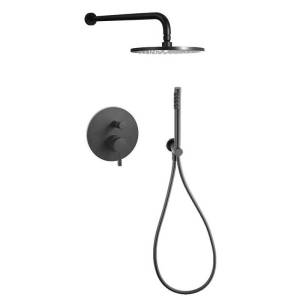 Душевой комплект Paffoni KITLIG015NO черный матовый