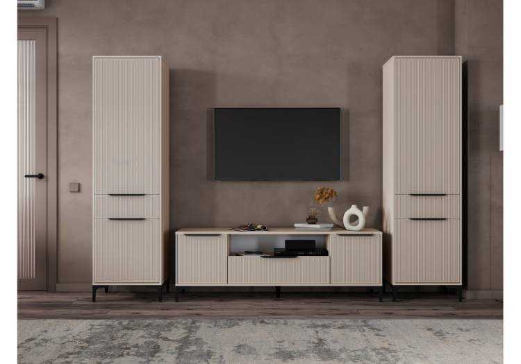 Стенка в гостиную Woodville Иадама 620704 кашемир комплектация 9