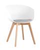 Набор из 2 стульев Stool Group Libra Soft 8320F WHITE+LIGHT GREY X2 белое фото 2
