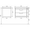Тумба с раковиной Uperwood Modul 393020549 подвесная, матовая, черная, 65 см фото 15