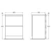 Тумба с раковиной Belbagno Albano ALBANO-600-2C-PIA-BL 60x45x81 Bianco Lucido напольная с двумя выкатными ящиками фото 8