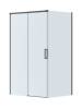 Душевой уголок Cezares PLANE-AH-1-120/100-C-GM профиль оружейная сталь, стекло прозрачное, 120x100x195