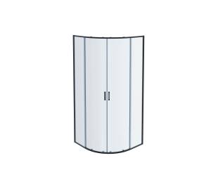 Душевой уголок Aquatek AQ ARI RO 08020BL профиль черный, стекло прозрачное 80x200
