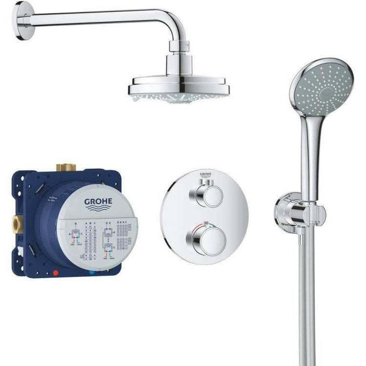 Душевой комплект Grohe Grohtherm 34735000 с термостатом, с внутренней частью