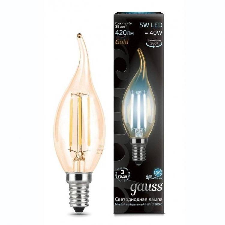 Лампа светодиодная Gauss Filament 104801805