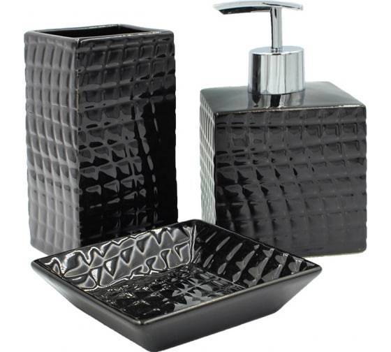 Набор аксессуаров для ванны Bath Plus Orient W-CE2248AA-SET3 черный