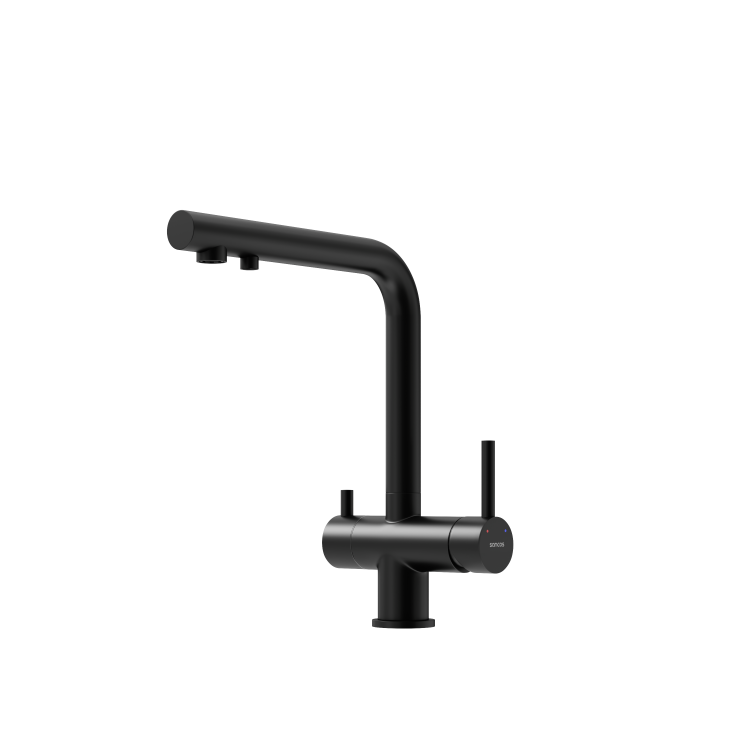 Смеситель для кухни Sancos Foster SC4014MB с возможностью подключения фильтра для воды, черный матовый