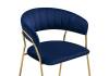 Стул Woodville Kamelia 1 15715 dark blue/gold фото 6