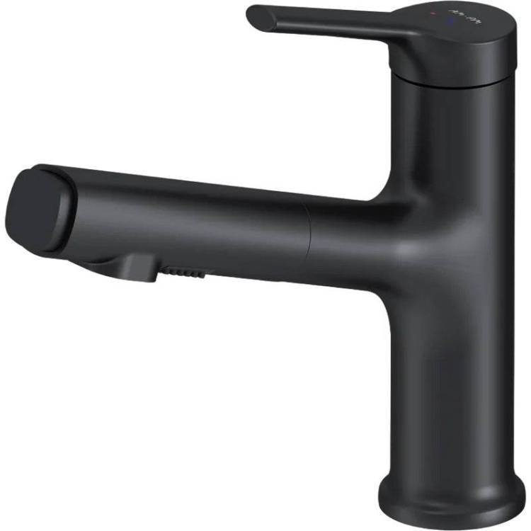 Смеситель для раковины Am.Pm X-Joy F85B02922 с выдвижным изливом, черный