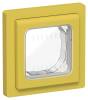 Рамка 1-постовая IEK Flite FI-M10-32-55-K44 желтый карри