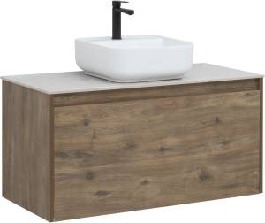 Тумба под раковину Aquanet Nova Lite 100 249520 1+1 ящика, дуб рустикальный
