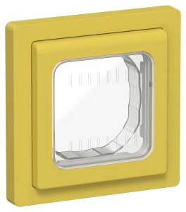 Рамка 1-постовая IEK Flite FI-M10-32-55-K44 желтый карри