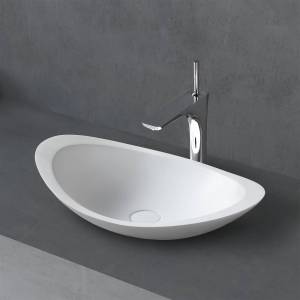 Раковина Abber Stein AS2606 накладная, 60 см, белая матовая