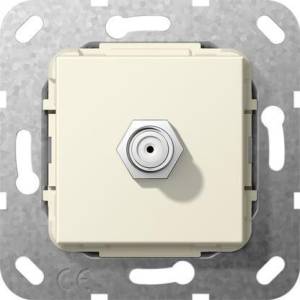 Розетка SAT-F Gira System 55 кремовый глянцевый 565001