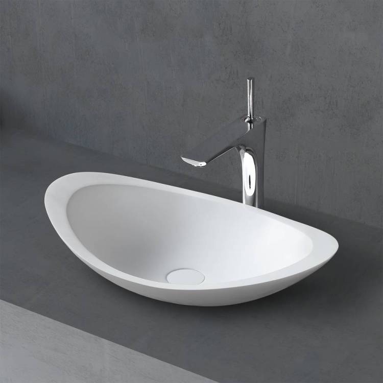 Раковина Abber Stein AS2606 накладная, 60 см, белая матовая