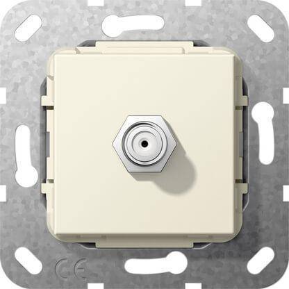Розетка SAT-F Gira System 55 кремовый глянцевый 565001