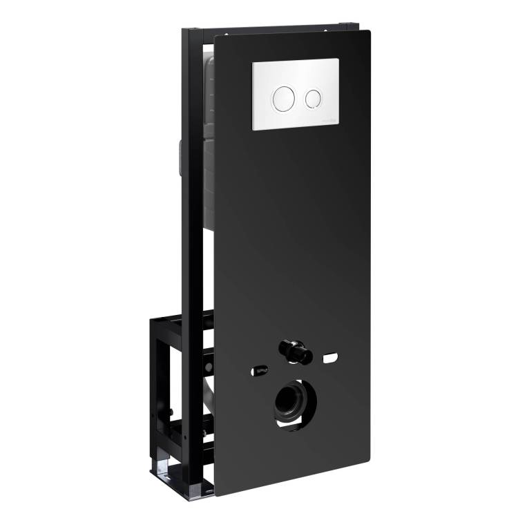 Система инсталляции для унитазов Wasserkraft Glan 66TLT.010.ME.BL.WH01 клавиша белый