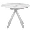 Стол Bradex Home Rudolf RF 0523 белый мрамор, белый 100(130)x100x75 фото 2