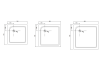 Поддон для душа Taliente PTA-08082 белый, 80x80x13 фото 3