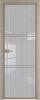 Межкомнатная дверь Profil Doors 3 AX цвет профиля Никель матовый, стекло безопасное 6 мм страйп 800x2000