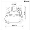 Встраиваемый точечный светодиодный светильник Novotech Solis 359858 фото 8