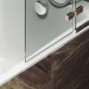 Шторка на ванну MaybahGlass MGV-920-4 99x140, поворотная, стекло сатин 6 мм, профиль хром глянцевый фото 5