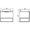 Тумба с раковиной Comforty Порто-75 00-00008926 дуб темно-коричневый фото 13