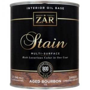 Льняное тонирующее масло ZAR Stain Interior Oil Base 115 Выдержанный бурбон (Aged Bourbon) 0.946 л