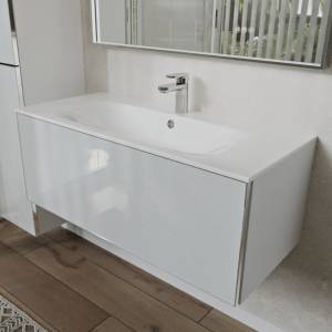 Тумба с раковиной Terminus Vega VEG101001900301OSL белый, 100x38