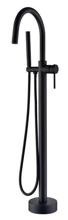 Смеситель для ванны Boheme Uno 469-B напольный, Black
