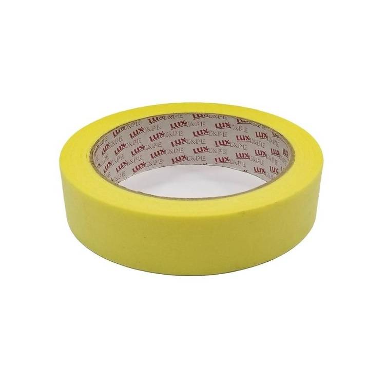 Лента Luxtape малярная желтая 0.025x25 м