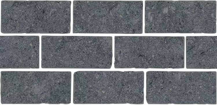 Бордюр Kerama Marazzi Роверелла BR021T серый темный мозаичный 34.5x14.7x0.9