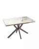 Стол раскладной Stool Group Marmer AV 2111-1200/800-CL-Wh-7006T DUAL керамика капучино