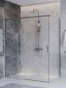 Душевой уголок Cezares PLANE-AH-1-150/80-C-IN профиль сатин, стекло прозрачное, 150x80x195 фото 4