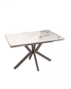 Стол раскладной Stool Group Marmer AV 2111-1200/800-CL-Wh-7006T DUAL керамика капучино