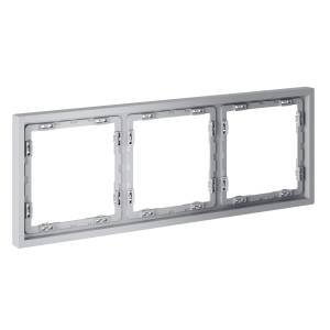 Рамка 3-постовая Voltum S70 VLS100316 серый